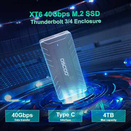 XT6 M.2 NVME SSD Enclosure USB4.0